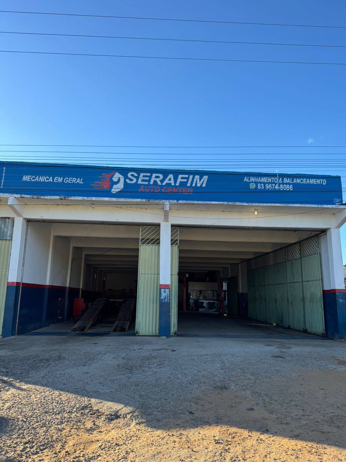 Fachada da Serafim Auto Center em Princesa Isabel - PB